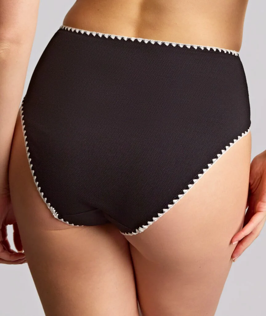 Panache Swimwear Aurora High Waist Bikini Brief - Aurora Black/White - Image 3