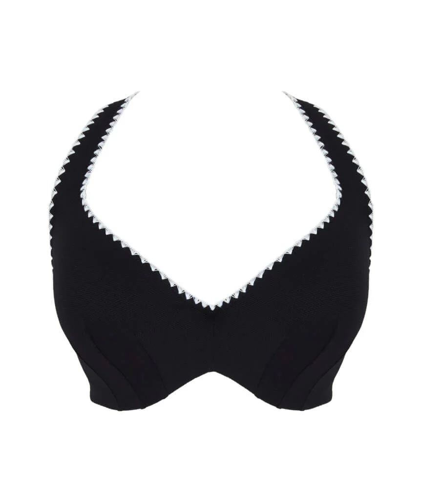 Panache Swimwear Aurora Jennifer Plunge Bikini Top - Aurora Black/White - Image 12