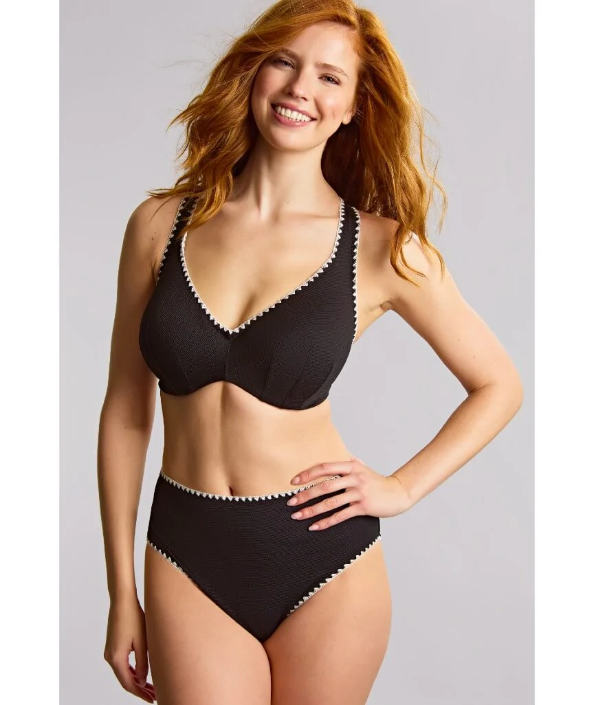 Panache Swimwear Aurora Jennifer Plunge Bikini Top - Aurora Black/White - Image 7
