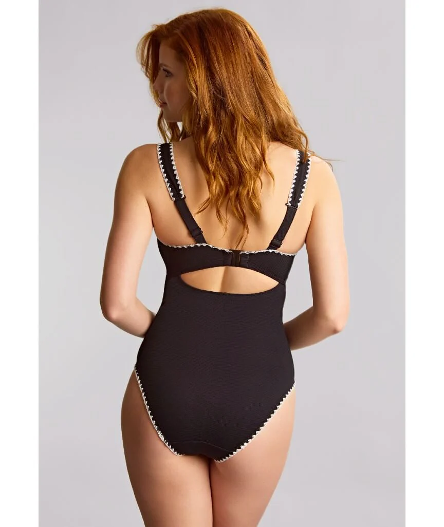 Panache Swimwear Aurora Lara Plunge One Piece Swimsuit - Aurora Black/White - Image 3