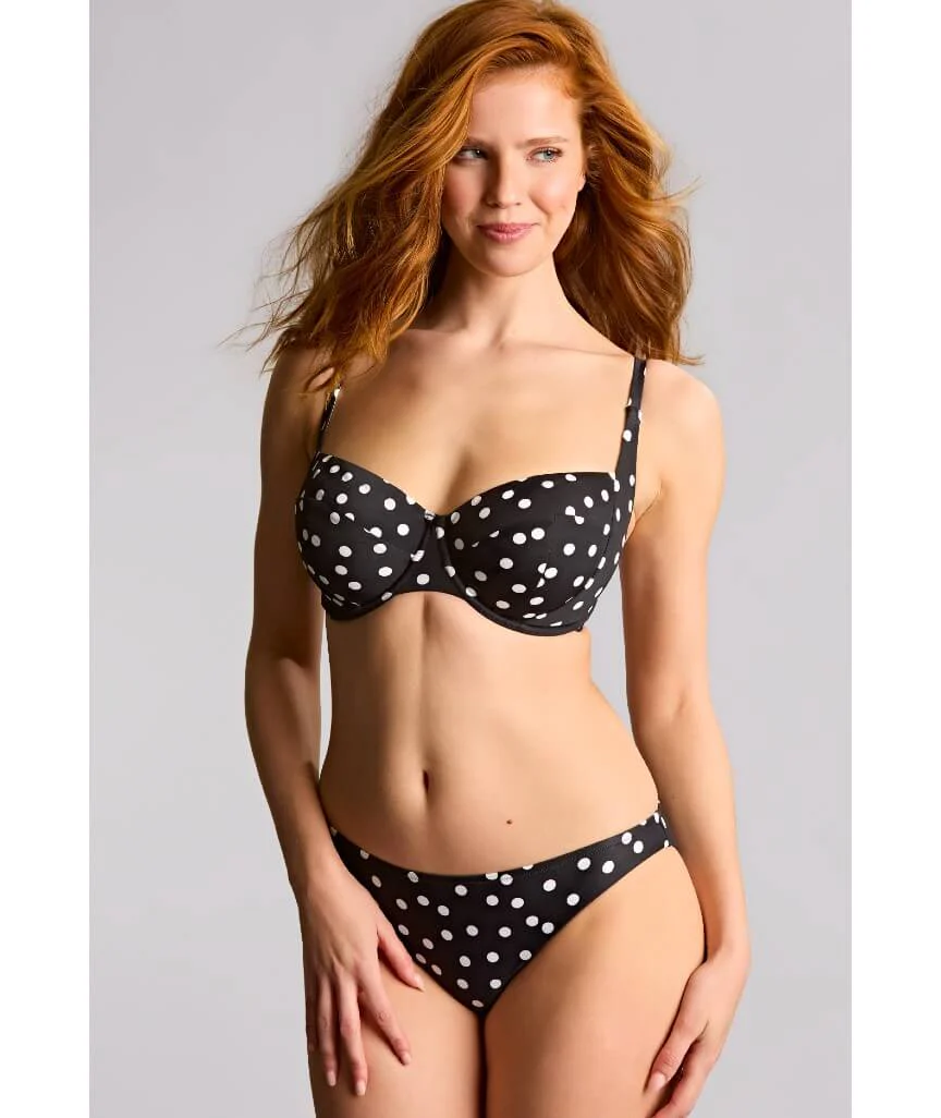 Panache Swimwear Florence Balcony Underwired Bikini Top- Polka Dot Print - Image 6