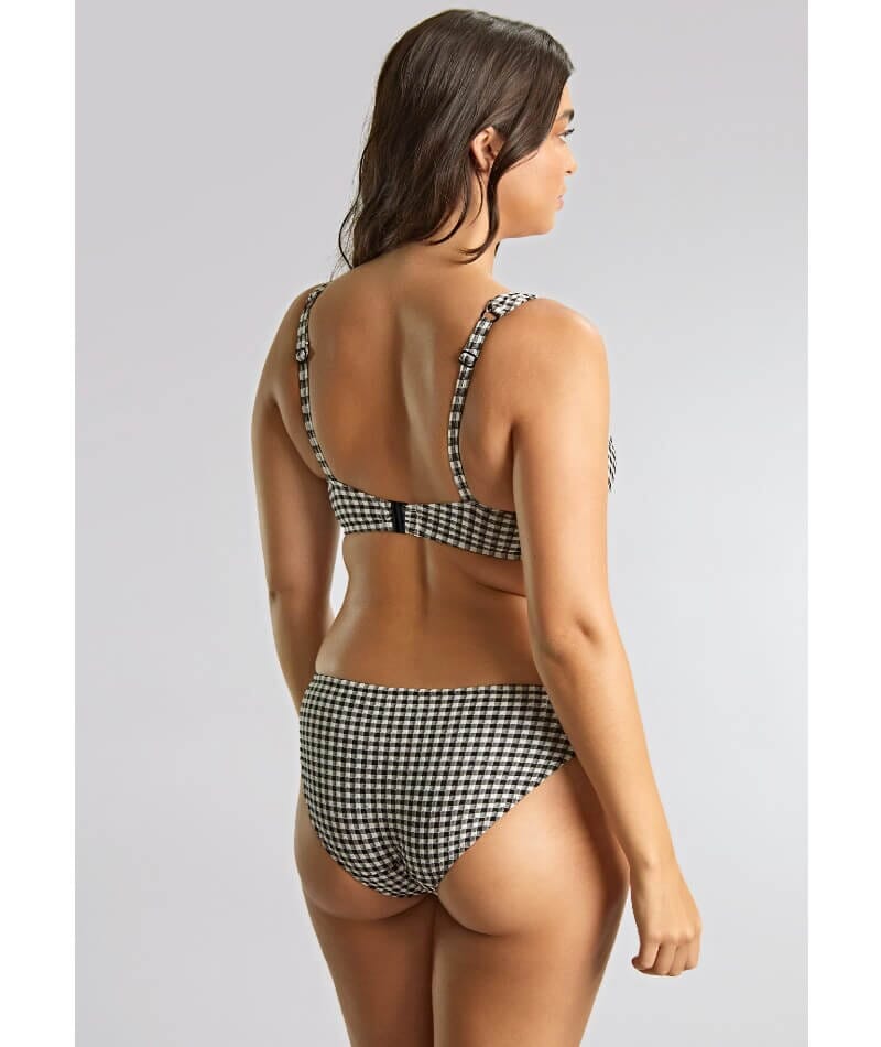 Panache Swimwear Gingham Classic Brief - Black Gingham - Image 4