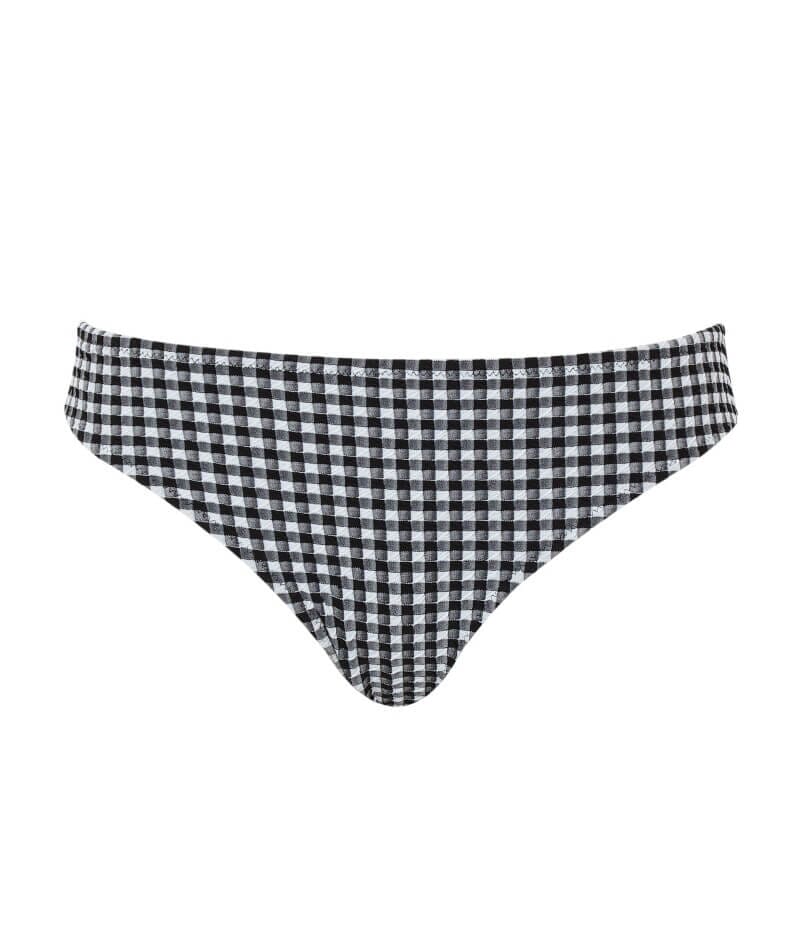 Panache Swimwear Gingham Classic Brief - Black Gingham - Image 5