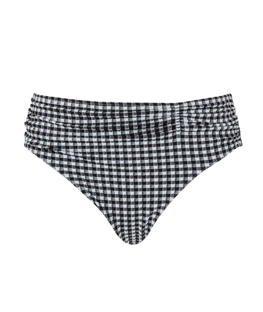 Panache Swimwear Gingham Midi Pant - Black Gingham - Image 10