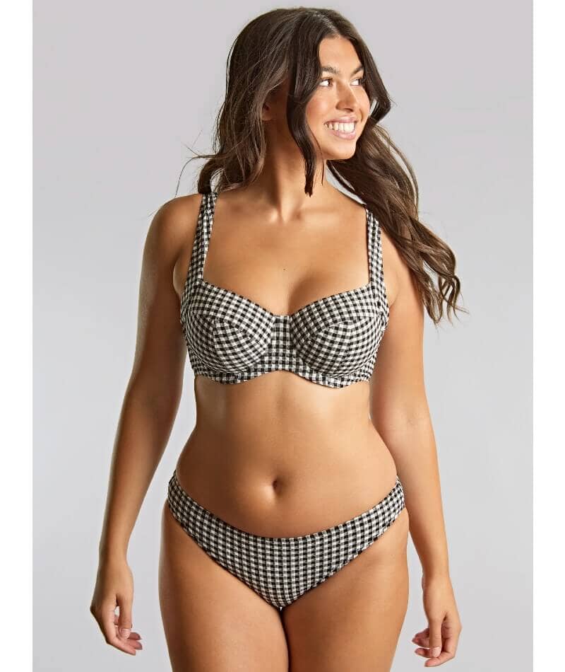 Panache Swimwear Gingham Olivia Underwire Full Cup Bikini - Black Gingham - Image 2