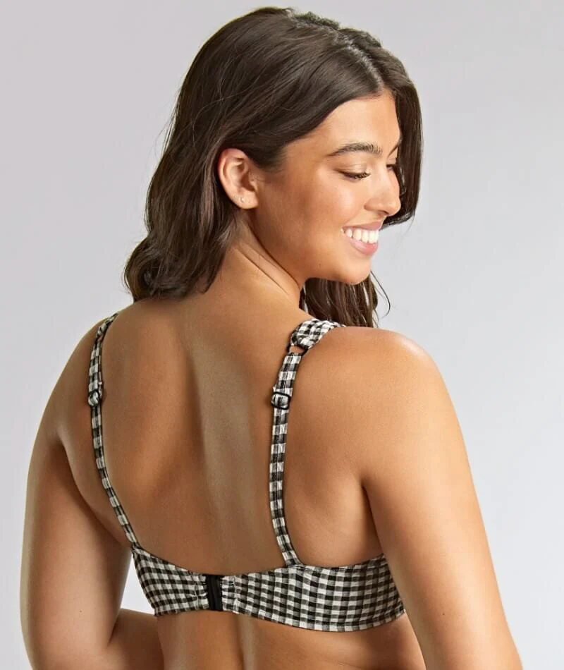 Panache Swimwear Gingham Olivia Underwire Full Cup Bikini - Black Gingham - Image 3
