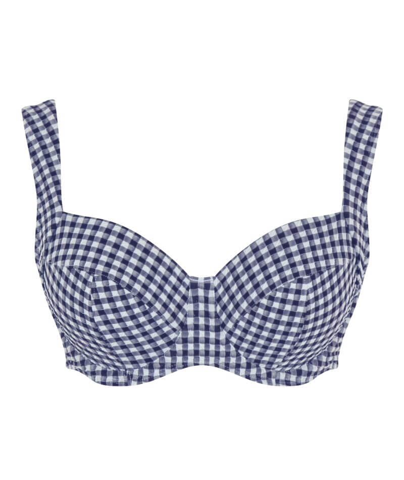 Panache Swimwear Gingham Olivia Underwire Full Cup Bikini - Navy Gingham - Image 5