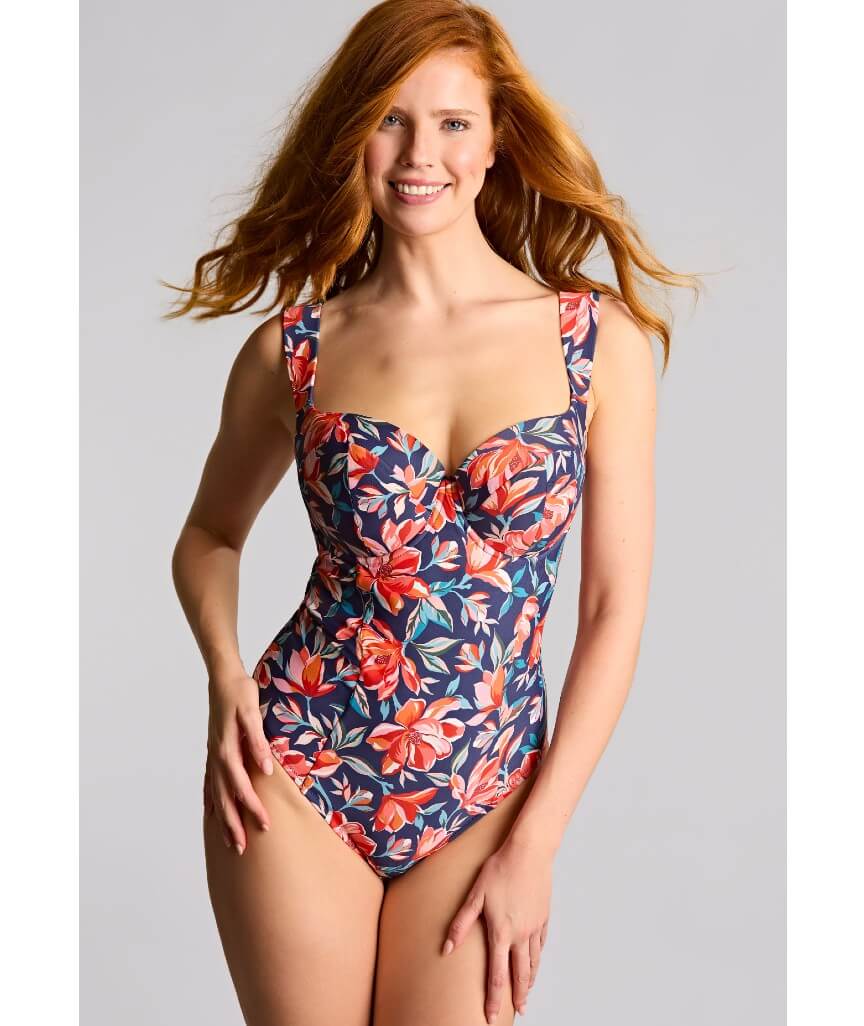 Panache Swimwear Monica Liliflora Balconnet Underwire One Piece Swimsuit - Liliflora Print - Image 3