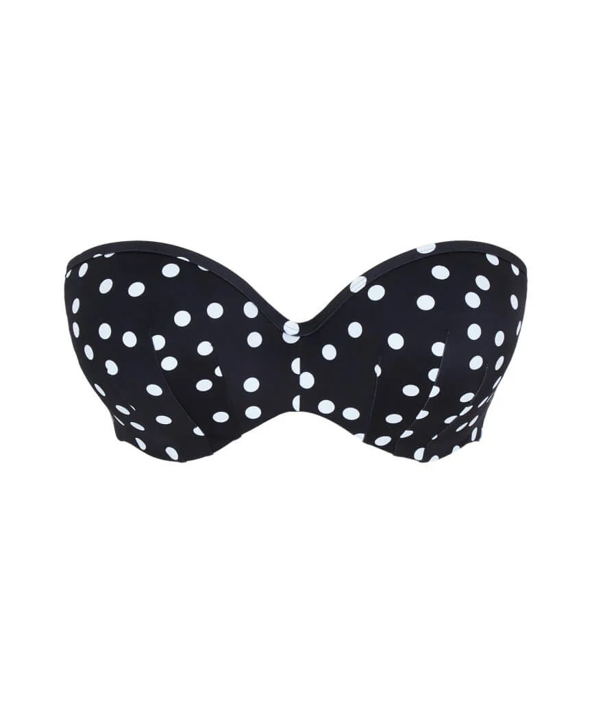 Panache Swimwear Scarlett - Bandeau Underwired Bikini Top- Polka Dot Print - Image 12