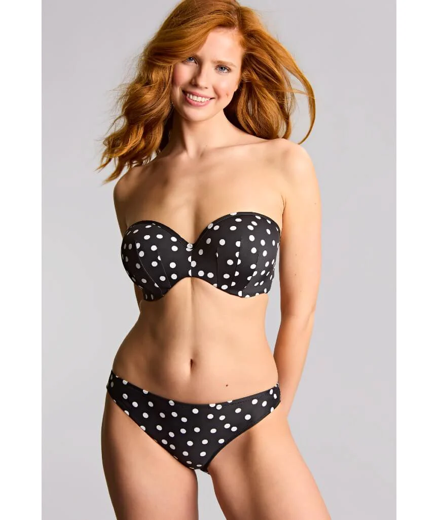 Panache Swimwear Scarlett - Bandeau Underwired Bikini Top- Polka Dot Print - Image 3