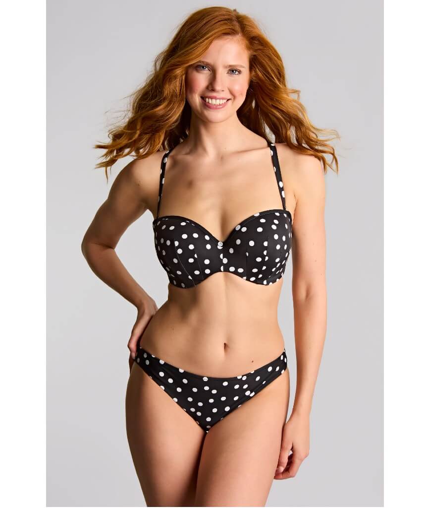 Panache Swimwear Scarlett - Bandeau Underwired Bikini Top- Polka Dot Print - Image 8