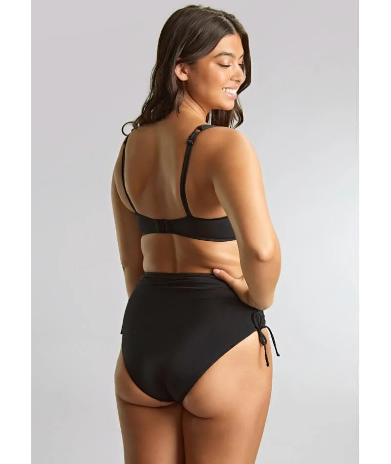 Panache Swimwear Signature  Midi Gather Brief - Black - Image 5