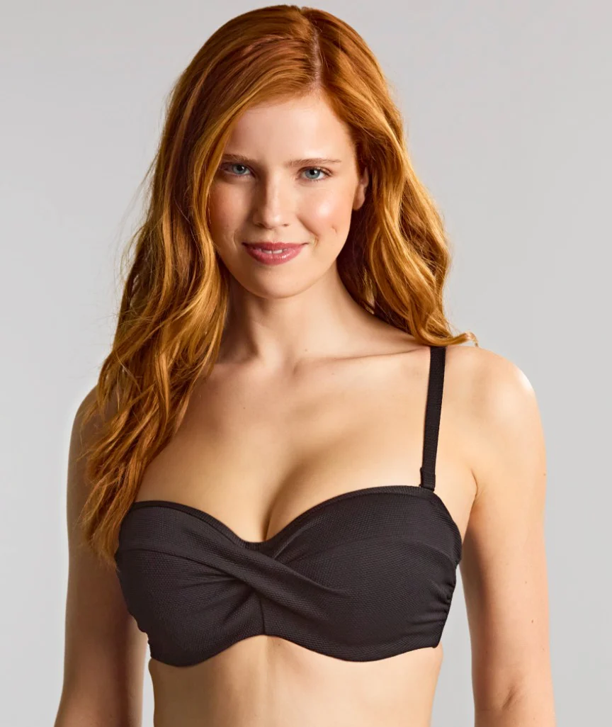 Panache Swimwear Spirit Ella Twist Bandeau Bikini - Black - Image 7