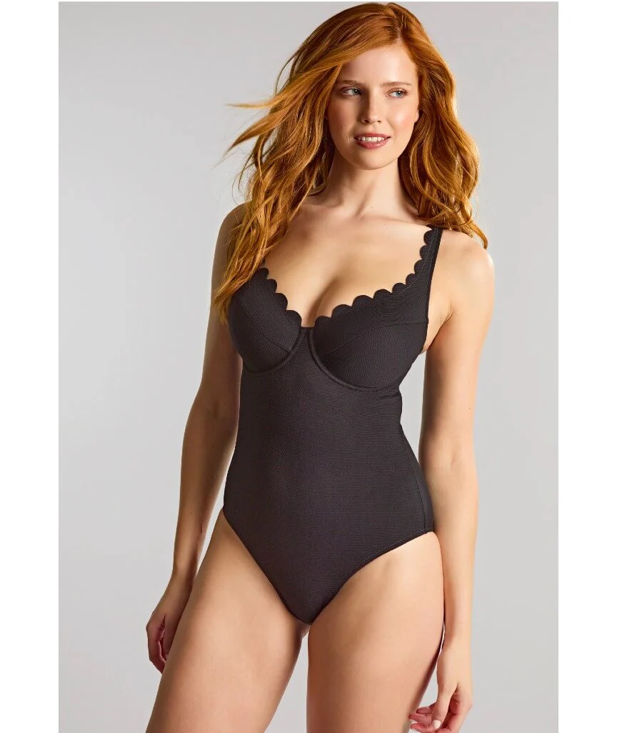 Panache Swimwear Spirit Rita Plunge One Piece Swimsuit - Black - Image 3