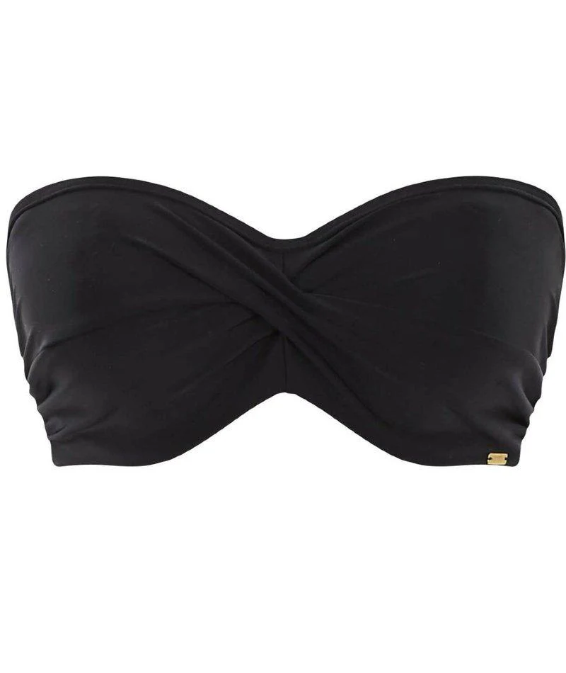 Panache Swimwear Anya Riva Twist Bandeau Underwired Bikini - Black - Image 16