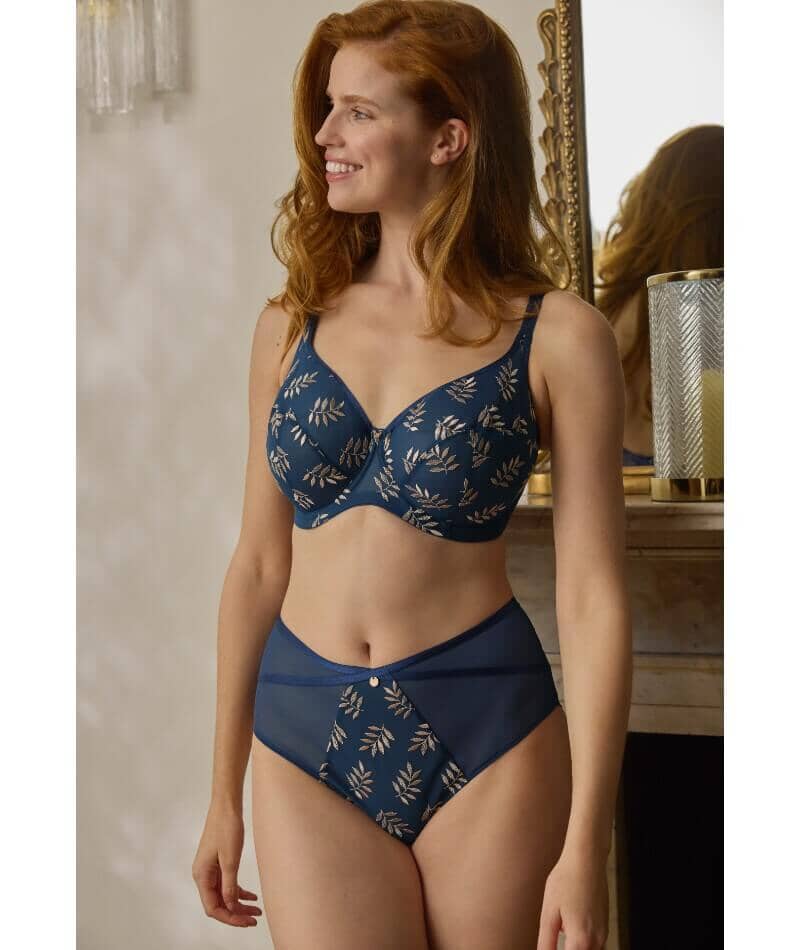 Panache Tango Underwired Balconnet Bra - Navy/Champagne - Image 11