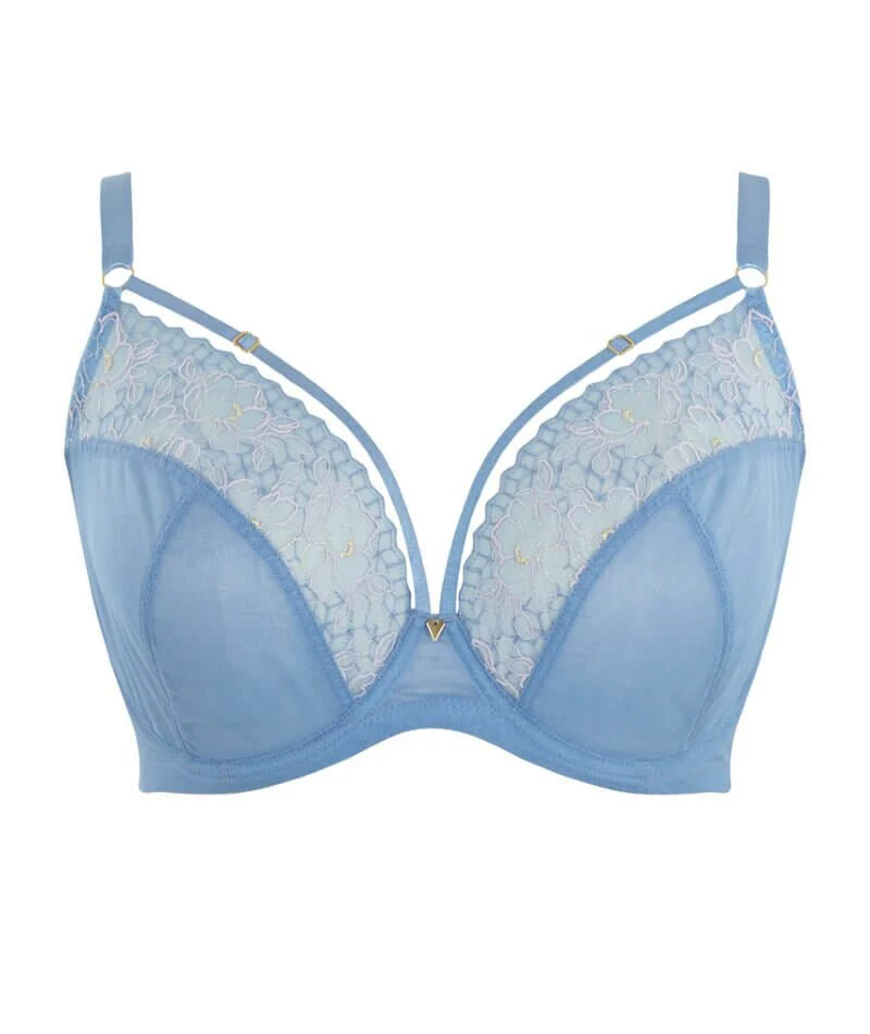 Panache Valentina Luxe Non Padded Underwired Plunge Bra - Denim Blue - Image 12