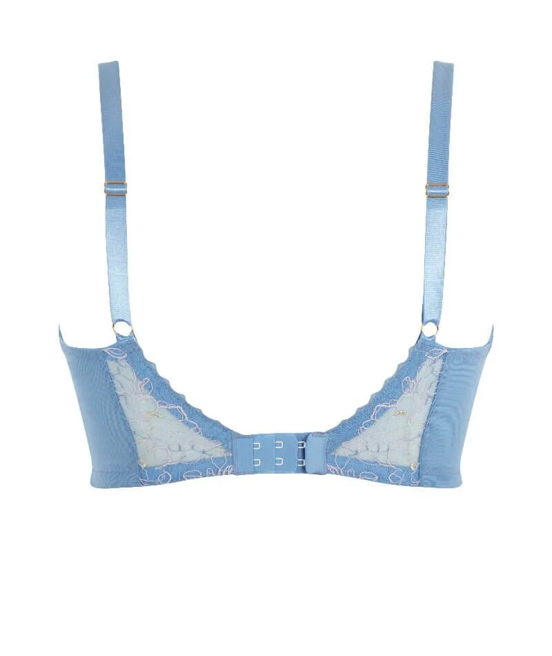 Panache Valentina Luxe Non Padded Underwired Plunge Bra - Denim Blue - Image 13