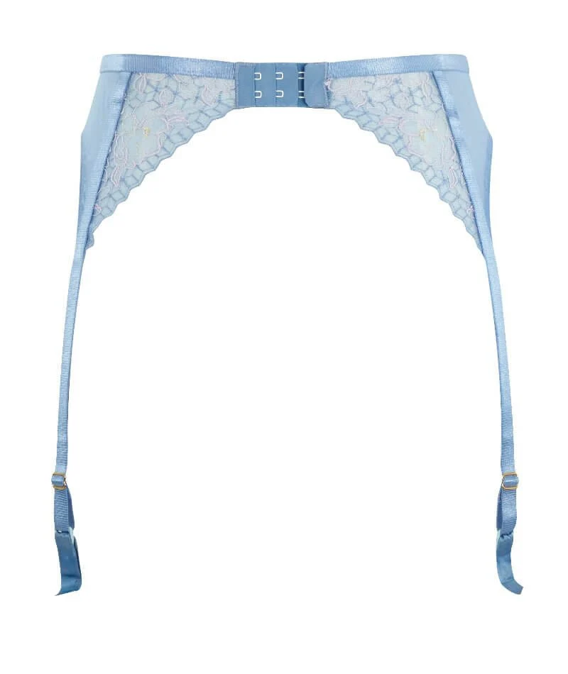 Panache Valentina Luxe Suspender Belt - Denim Blue - Image 9