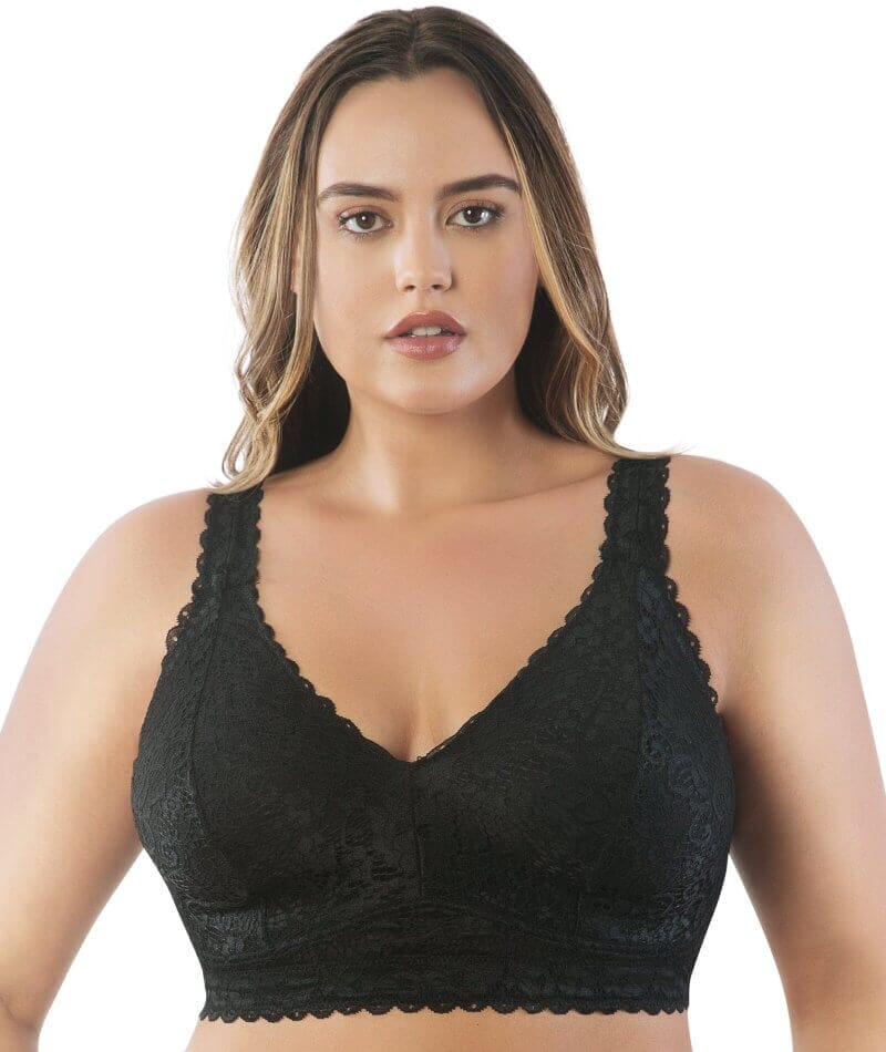 Parfait Adriana Wire-free Full Bust Lace Bralette - Black - Image 2