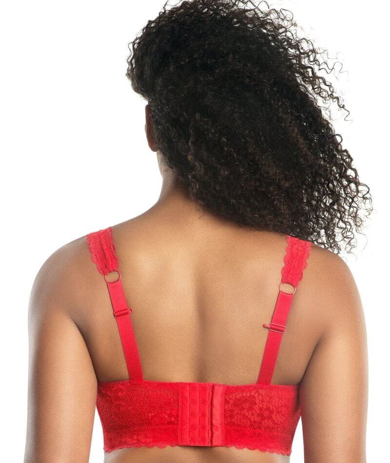 Parfait Adriana Wire-free Full Bust Lace Bralette - Racing Red - Image 3