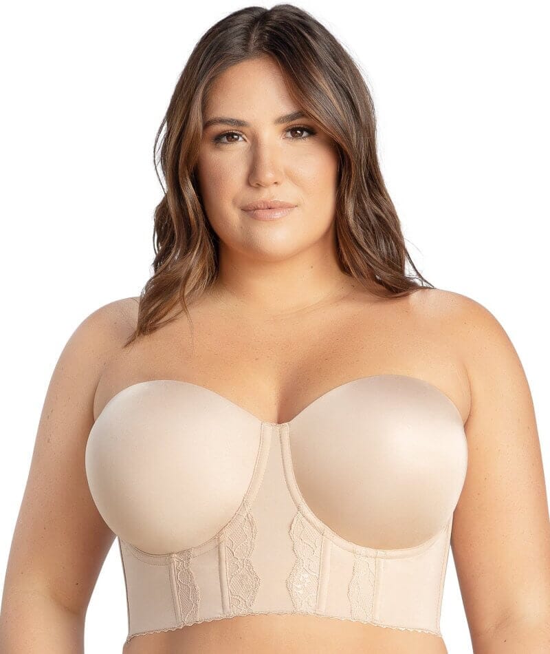 Parfait Elissa Seamless Underwire Padded Longline Strapless Bra - European Nude - Image 2