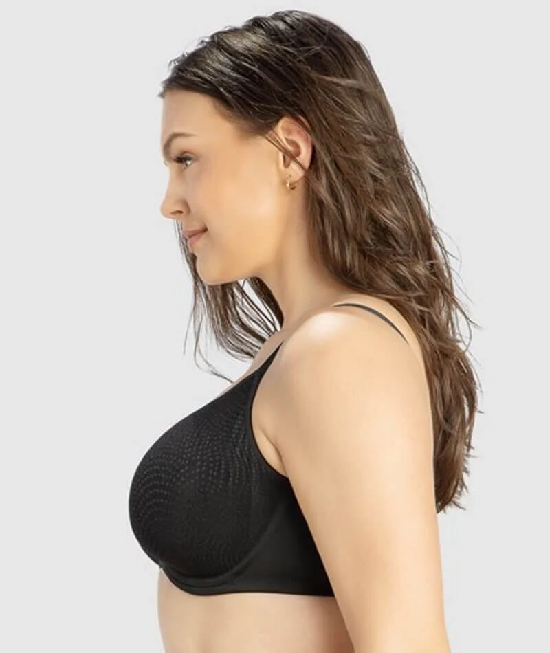 Parfait Pearl Underwire Seamless Minimizer Bra - Black - Image 3