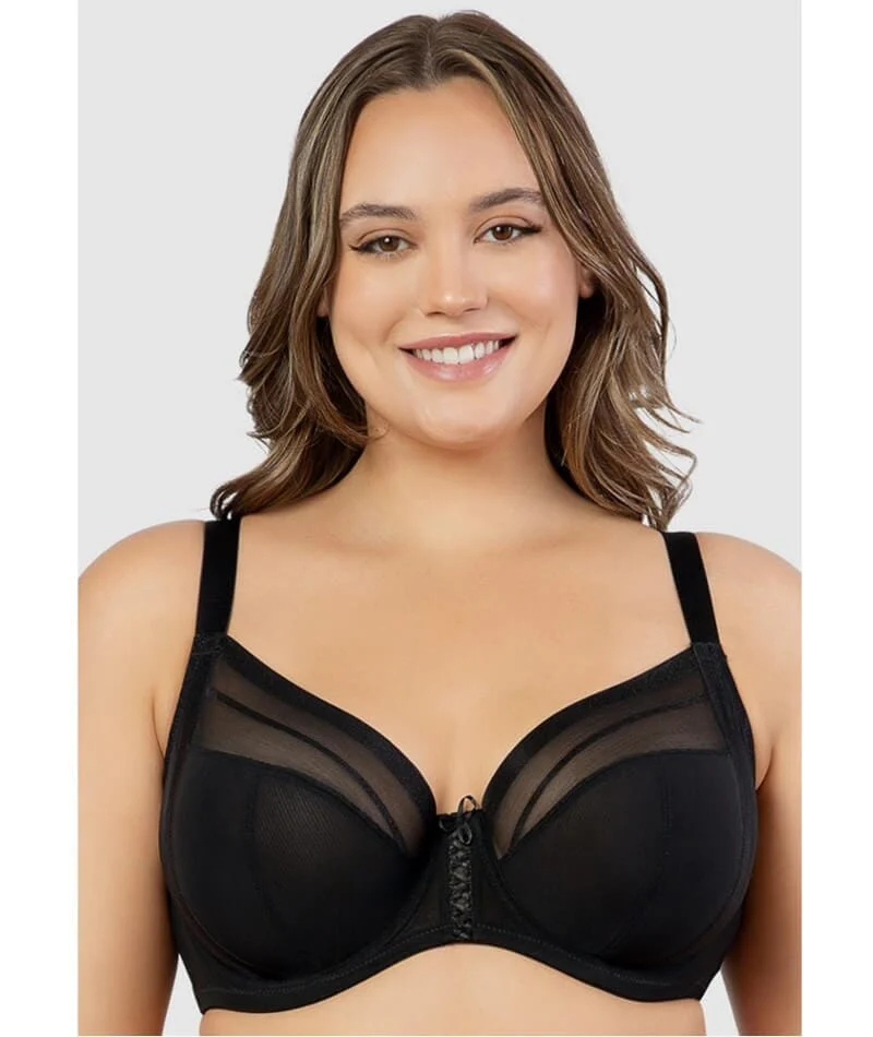 Parfait Shea Supportive Full Blast Plunge Bra - Black - Image 2