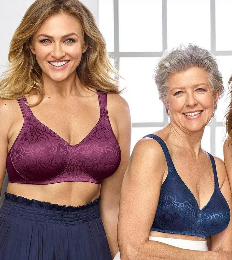 Playtex 18 Hour Ultimate Lift & Support Wire-Free Bra - Blue Velvet - Image 8
