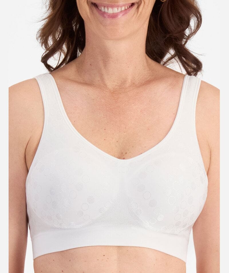 Playtex Comfort Revolution Contour Dot Wire-free 2 Pack Bra - Evening Blush/White - Image 2