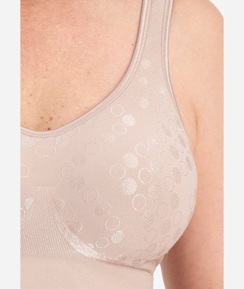 Playtex Comfort Revolution Contour Dot Wire-free 2 Pack Bra - Evening Blush/White - Image 9