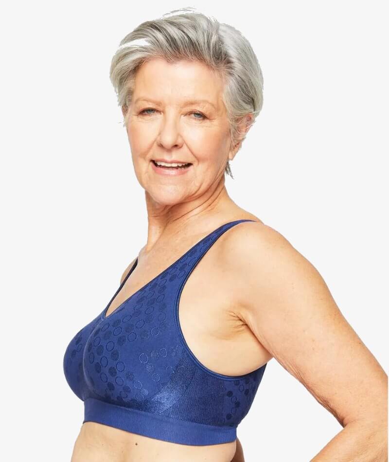 Playtex Comfort Revolution Contour Dot Wire-free Bra - In The Navy - Image 4