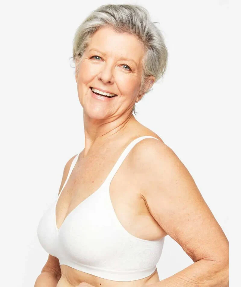 Playtex Comfort Revolution Swirl Wire-free Bra - White Swirl - Image 3