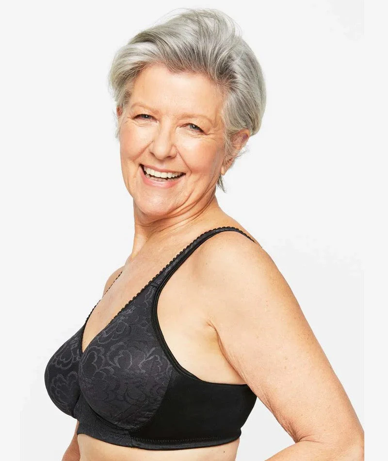 Playtex 18 Hour Ultimate Lift & Support Wire-Free Bra - Black - Image 5