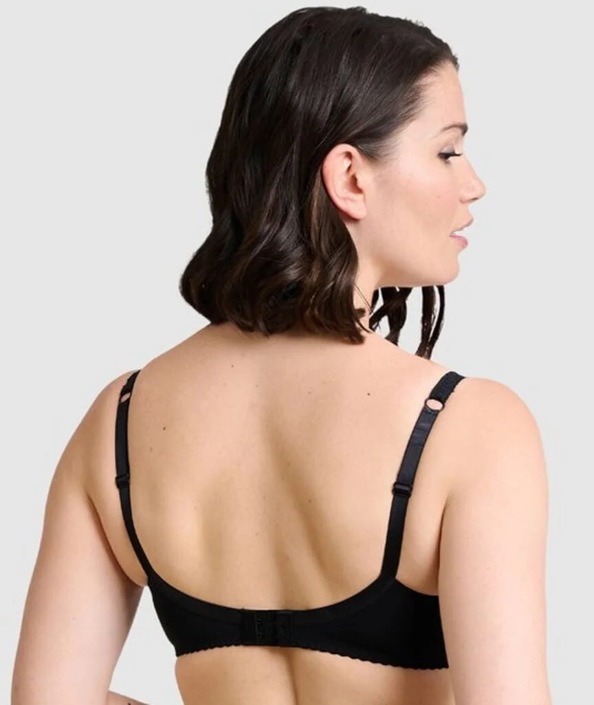Sans Complexe Arum Underwired Balconette Lace Bra - Black - Image 2