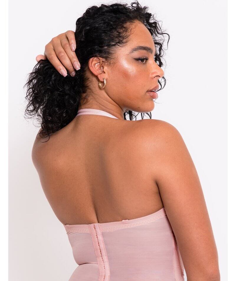 Scantilly Classique Plunge Padded Strapless Bodysuit - Powdery Pink - Image 10