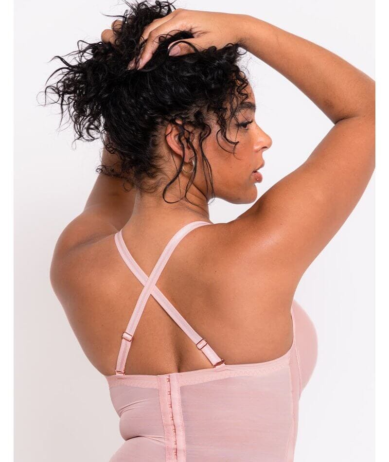 Scantilly Classique Plunge Padded Strapless Bodysuit - Powdery Pink - Image 8