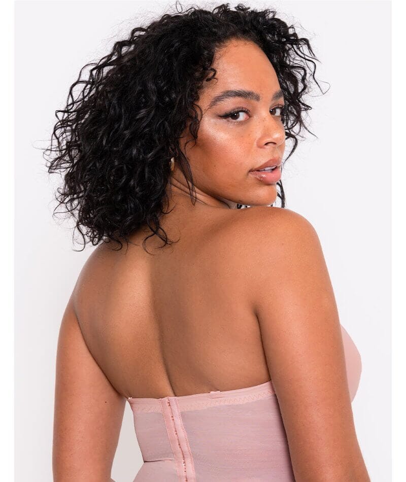 Scantilly Classique Plunge Padded Strapless Bodysuit - Powdery Pink - Image 9