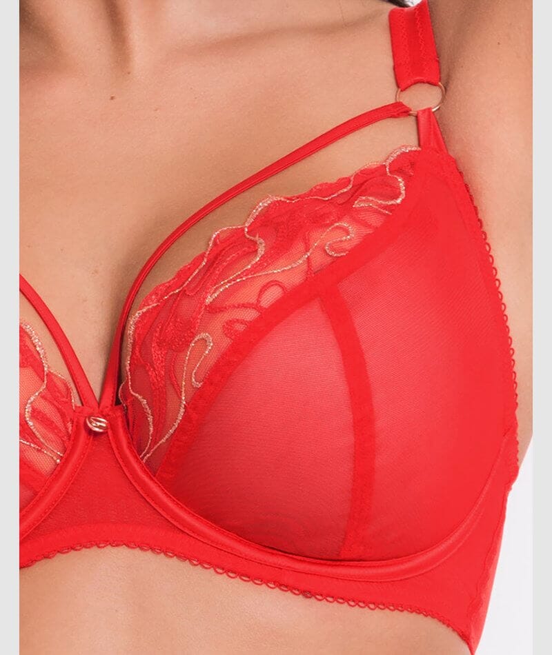 Scantilly Fascinate Plunge Bra - Poppy Red - Image 9