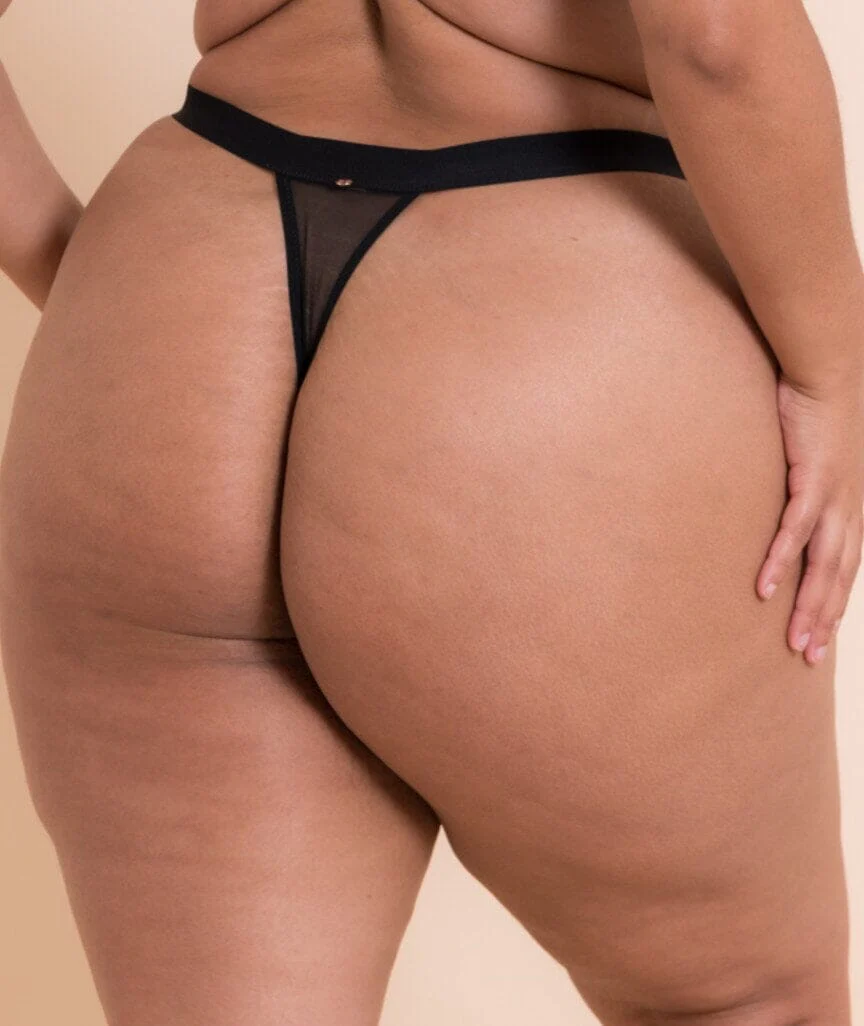 Scantilly Harnessed Thong - Black - Image 2