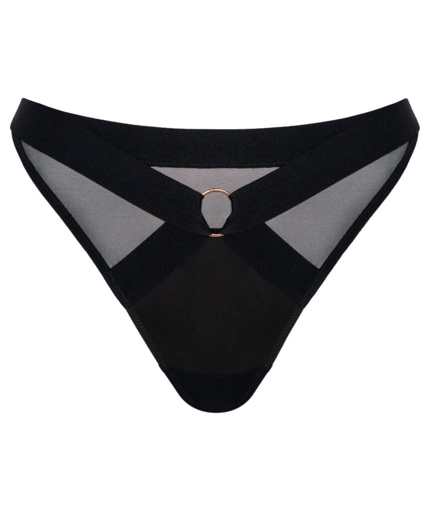 Scantilly Harnessed Thong - Black - Image 8