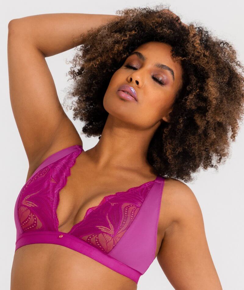 Scantilly Indulgence Wire-free Bralette - Orchid/Latte - Image 3