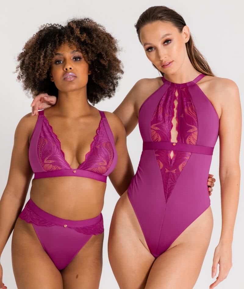 Scantilly Indulgence Wire-free Bralette - Orchid/Latte - Image 7
