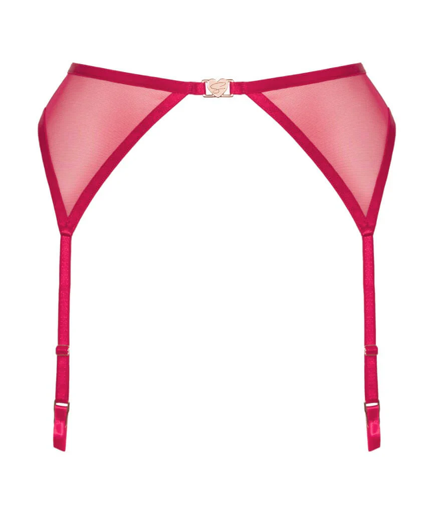 Scantilly Loved Up Suspender Belt - Crimson - Image 7