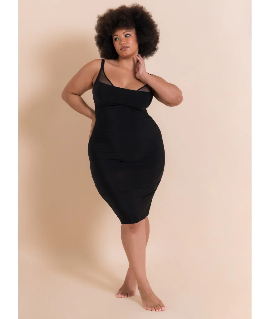 Scantilly Mirage Wired Plunge Slip Dress - Black - Image 6
