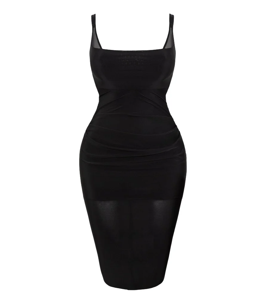 Scantilly Mirage Wired Plunge Slip Dress - Black - Image 7