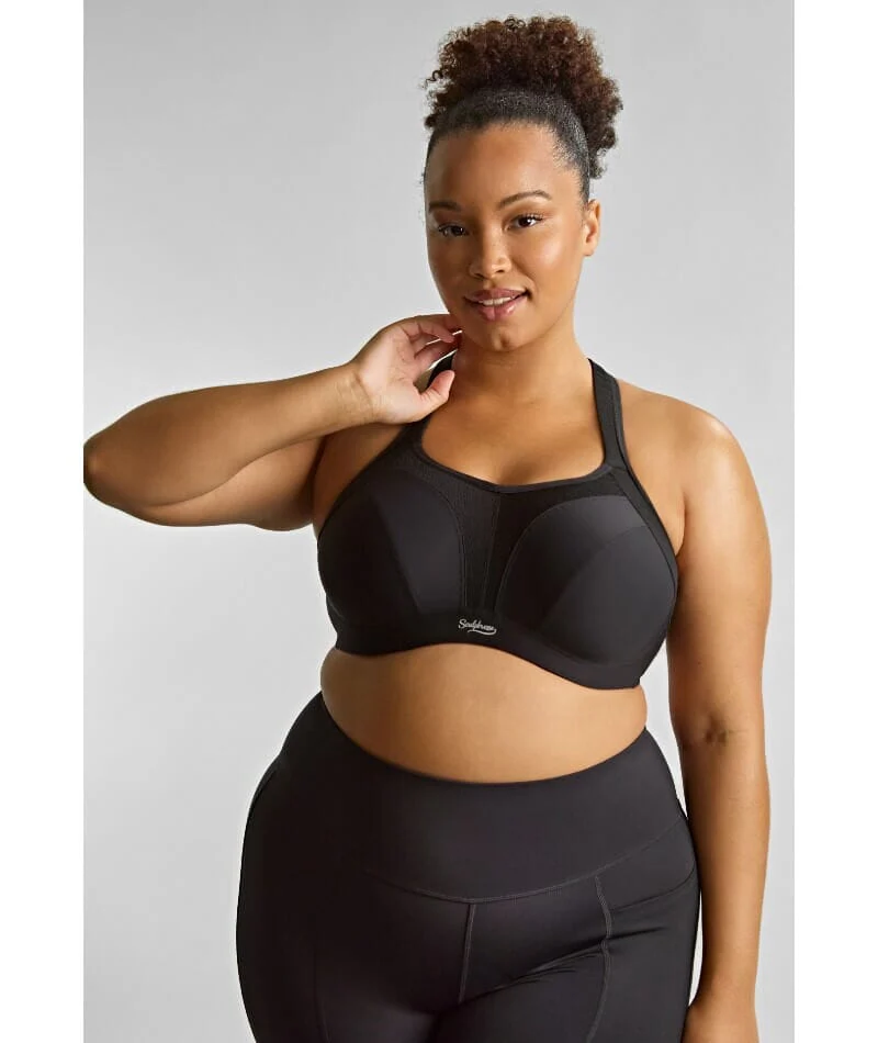 Sculptresse Activate Non Padded Underwired Sports Bra - Black - Image 3