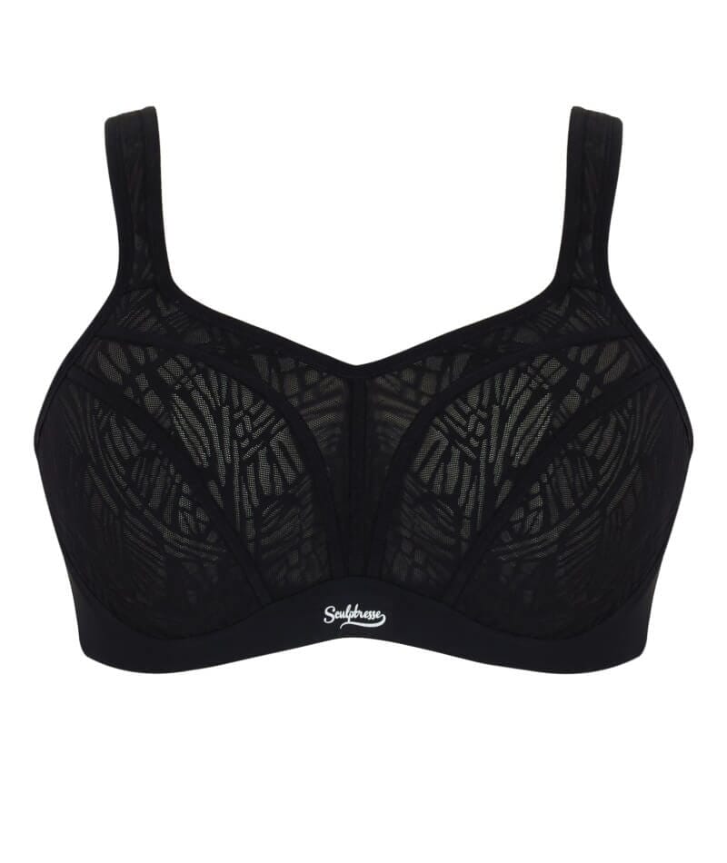 Sculptresse Activate Non Padded Underwired Sports Bra - Black/Chalk - Image 9
