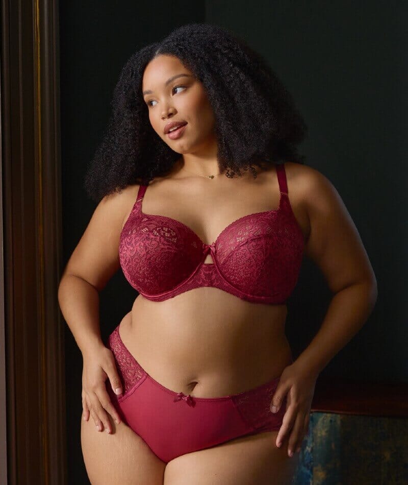 Sculptresse Estel Deep Brief - Cherry Red - Image 4