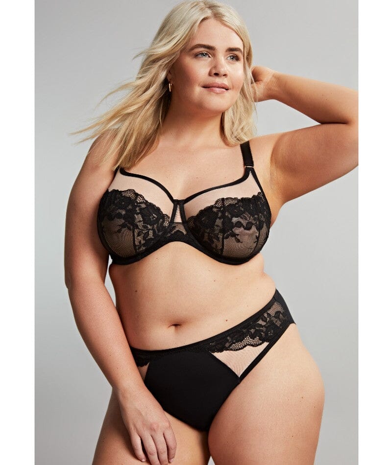 Sculptresse Josephine Full Cup Underwired Bra - Black/Latte - Image 4